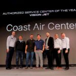 Coast Air Center Vision Jet SF50 maintenance team awarded Service Center of the Year by Cirrus Aircraft
